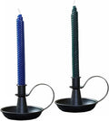 Black Retro Iron Taper Candle Holders by ALSOLIFE