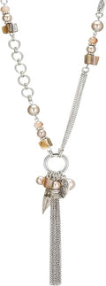 FULU AUTUMN Long Necklaces for Women Trendy Long Chunky Beaded Necklace Boho Fashion Costume Jewelry Mothers Day Gifts for Her