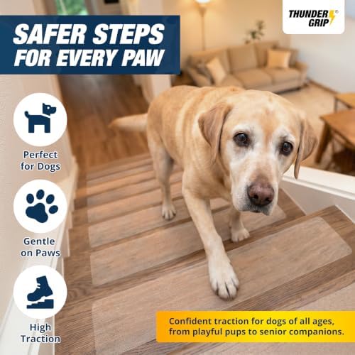 Clear Stair Treads Non-Slip Indoor 24" x 6" 15-Pack - Image 2