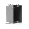 1-Gang New Work Outlet Box, PVC Nail-On Electrical & Junction Box, 18 cu. in. by Wocloer
