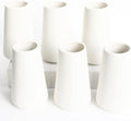YANLING 6 Pack White Ceramic Vases by YANLING