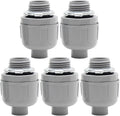 MAKERELE 5-Pack 1/2 Inch 180° PVC Liquid Tight Connectors | Flexible Conduit by MAKERELE