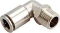 Beduan Brass BPL Push to Connect Air Fittings Elbow 1/2" Tube OD x 1/8" NPT by Beduan