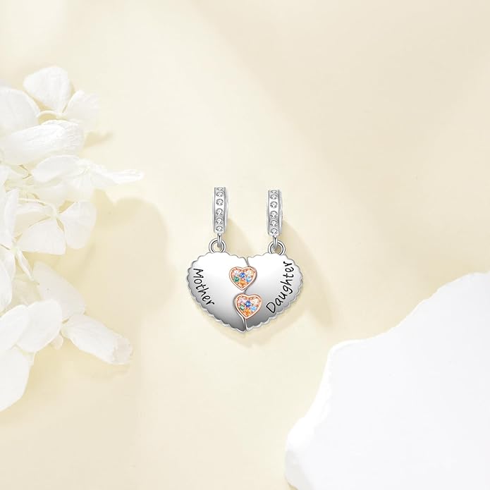 Charms for Bracelet 925 Sterling Silver Bearded Dragon/Dragonfly/Mother Daughter/Highland Cow/Dachshund Bead Gift for Women
