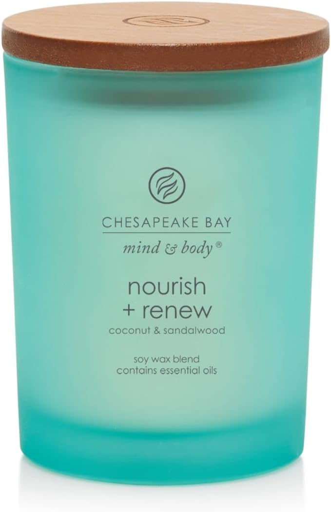 Chesapeake Bay Candle Mind & Body Medium Jar Candle Nourish + Renew by ChesapeakeBayFragrance