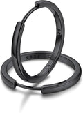 FaithHeart Sterling Silver Hoop Earrings for Women, Hypoallergenic Huggie Hoop Earrings Lightweight Small Cartilage Earrings Hoop Earring Dainty Everyday Earrings 6/8/10/12/14/15/16/18/20mm