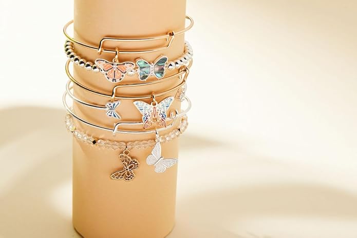 Alex and Ani Butterfly Bracelets