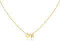 M MOOHAM Valentines Gifts for Kids Her - Heart Initial Necklaces for Women Girls 14K Gold Plated Tiny Heart Necklace Jewelry for Kids Personalized Birthday Gifts for Teen Girls Trendy