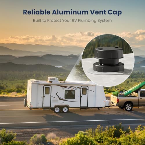 Safoner Aluminum RV Plumbing Vent Cap, Roof Sewer Vent Replacement - Image 4