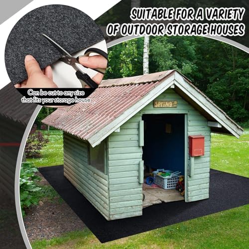 Shed Floor Mat 8 x 12.5 ft, PE Backing - Image 6