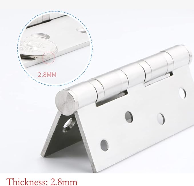 Heavy Duty Door Hinges Stainless Steel Ball Bearing Hinges 4 Inch Door Hinge - Image 3