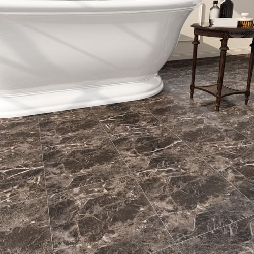 20 Pack Cover 20 Sq.Ft Peel and Stick Floor Tiles, 12” x 12” Self Adhesive by HomeUpgradeMadeSimple