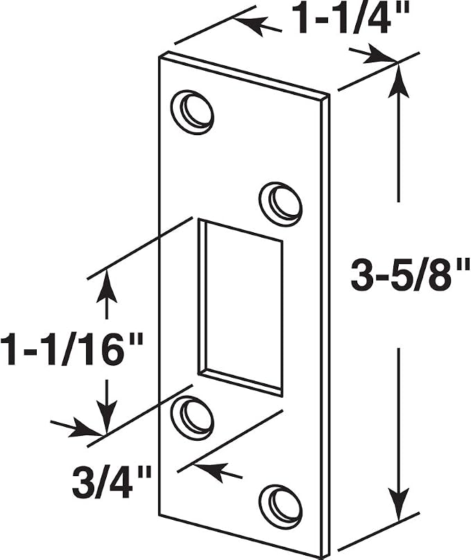 Prime-Line E 2461 1-1/4 In. Satin Nickel Plated Stamped Steel Constructed - Image 2