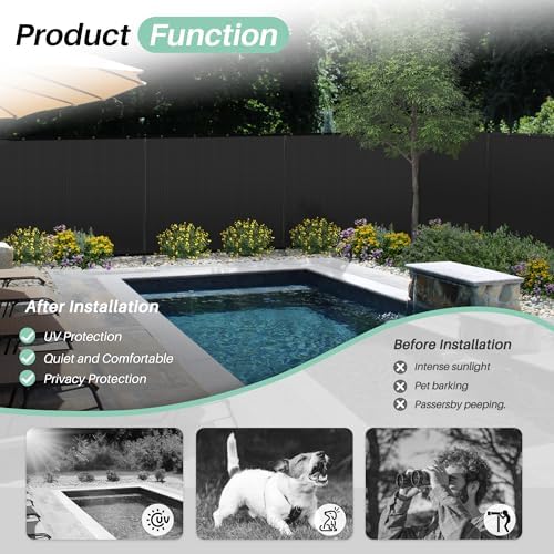SunnyRoyal 5' x 11' Privacy Fence Screen Panel - Image 6
