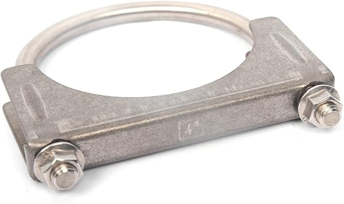 4 inch Heavy Duty Exhaust U Bolt Clamp, Stainless Steel | M10 Thick Rod Heavy - Image 4