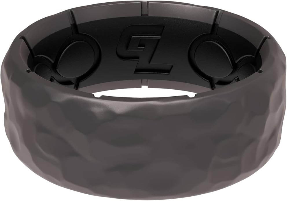Groove Life Zeus Anti Stretch Silicone Ring Breathable Silicone Rings for Him and Her, Unique Design, Comfort Fit Ring