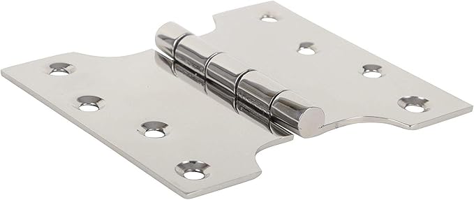 SSISKCON 4 inch x 8 inch Parliament Door Hinge Wide Stainless Steel - Image 3