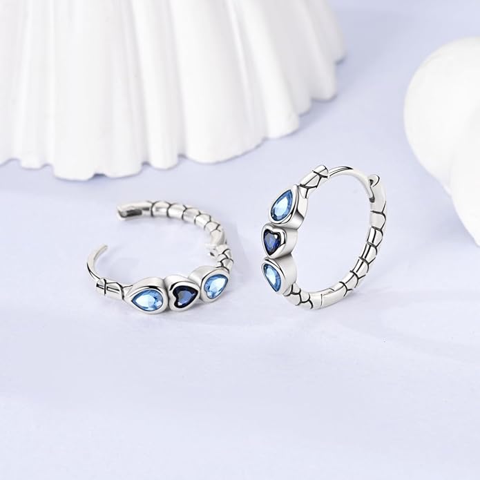 Parmuz 925 Sterling Silver Huggie Hoop Earrings Butterfly Posts Thick Chunky Hoops for Women Small Tiny cuff Cubic Zirconia Snake Heart Earring