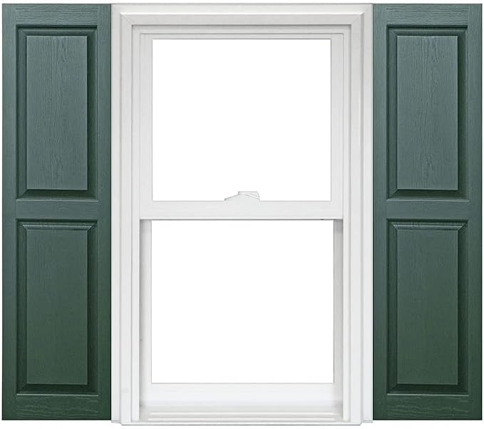 Homeside Raised Panel Vinyl Shutter 1 Pair 14-1/2in. x 75in. 046 Pine by Polaris