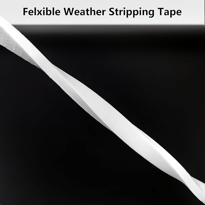 Topiverse Weather Stripping, Door Seal Strip, 1/2 in x 1/2 in x 13 Ft | Strong - Image 4