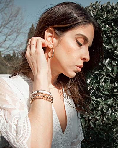 Silver Oval Hoop Earrings Hypoallergenic 14K Gold Plated Sterling Silver Lightweight Oval Hoop Earrings for Women Gilrs