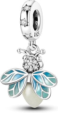 MULA 925 Sterling Silver Charms for Bracelets and Necklaces Family Letters Dangle Pendants Airplane Travel Beads Family Tree Jewelry Charms for Women