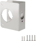 Door Reinforcement Plate, Stainless Steel, Fits 1-3/8" Doors, 2-3/8" Backset by NAUBEA