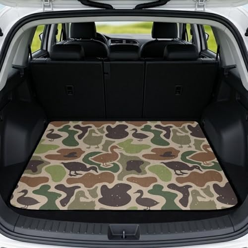 ELEQIN Duck Camo Green Car Cargo Liner Trunk Mats by ELEQIN