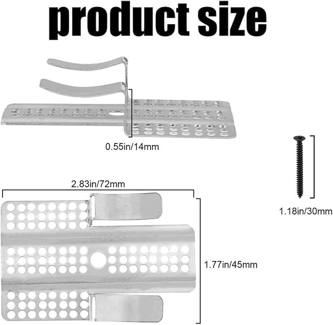 Drywall Fasteners, Drywall Repair Clips 1/2" and 5/8" Kit, Stainless Steel Wall - Image 7