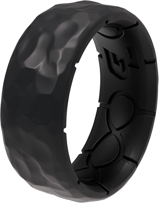 Groove Life Zeus Anti Stretch Silicone Ring Breathable Silicone Rings for Him and Her, Unique Design, Comfort Fit Ring