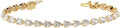Houston Diamond District 2 to 28 Carat Lab Grown Diamond Classic Tennis Bracelet, 4-Prong Setting for Women (E-F Color, VS2-SI1 Clarity)