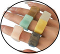 Multicolor Resin Chunky Rings for Women,Acrylic Plastic Rin Knuckle Finger Cute Trendy Aesthetic Y2k Statement Ring Vintage Simple Geometric Rings Jewelry