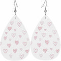 Teardrop Style Leather Earrings Outer Layer Silver Plating Hypoallergenic, Fashion Accessories Suitble Casual Outfits Parties Daily Wear for Sister Mom Wife Friends
