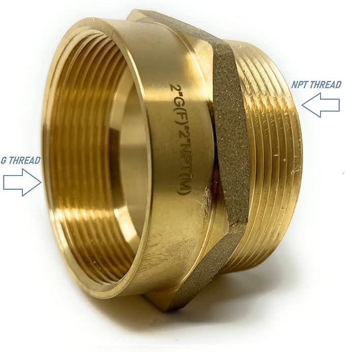 G Thread Female to NPT Thread Male Pipe Fitting Adapter - Image 3