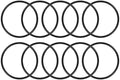 uxcell 10pcs 48x44x2mm Nitrile Rubber O-Rings Metric Sealing Gasket by uxcell