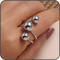 Sora Tuki Rings for Women Chunky Rings Set Adjustable Stackable Ring for Women Bold Thick Statement Ring Trendy Chunky Jewelry