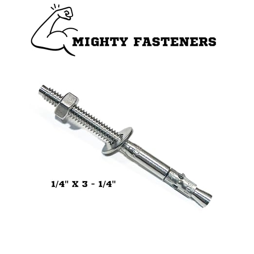 Mighty Fasteners Wedge Anchors – Heavy-Duty 304 Stainless Steel Expansion Bolts - Image 2