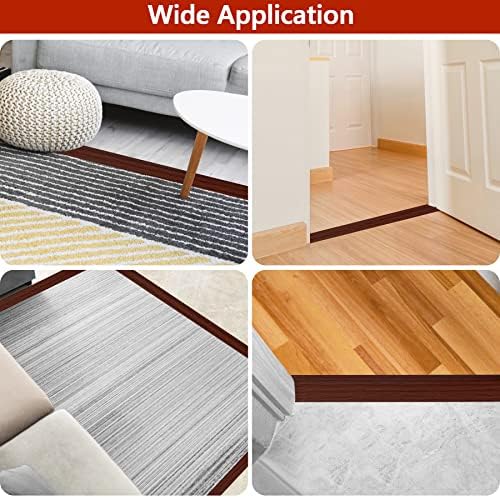 10Ft Floor Transition Strip Self Adhesive Carpet to Tile Floor Edging Trim PVC - Image 6