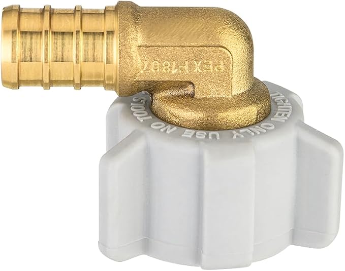 EFIELD 1/2" Pex x 1/2" Female NPT Swivel Elbow | Brass Barb Crimp Fittings - Image 8