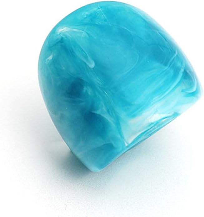 Multicolor Resin Chunky Rings for Women,Acrylic Plastic Rin Knuckle Finger Cute Trendy Aesthetic Y2k Statement Ring Vintage Simple Geometric Rings Jewelry