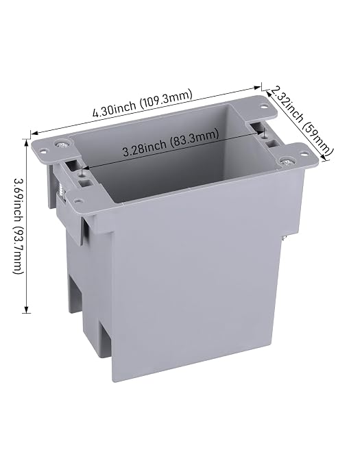 LEONLITE 6-Pack 20 Cubic Inch Single Gang Old Work Electrical Outlet Box | - Image 3