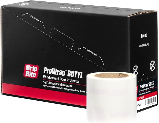 Grip-Rite GRWRWDT4BT, Butyl Window & Door Wrap, Superior Waterproofing - Image 2