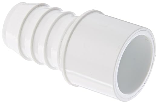 Spears 460 Series PVC Pipe Fitting, Schedule 40, 1-1/2"Barbed x 1-1/2" Spigot by Spears+Manufacturing