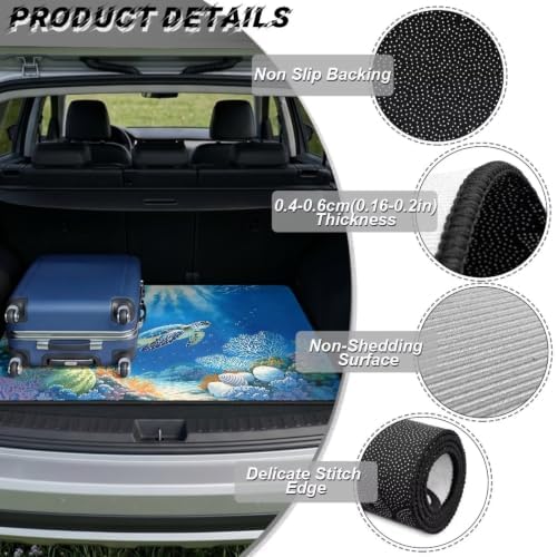 Blue Sea Turtle All Purpose Trunk Mat Universal Waterproof Cargo Liner - Image 6