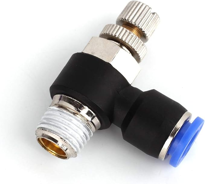 SNS Air Flow Control Valve Push To Connect Fitting Speed Control Valve 1/2"Tube - Image 5