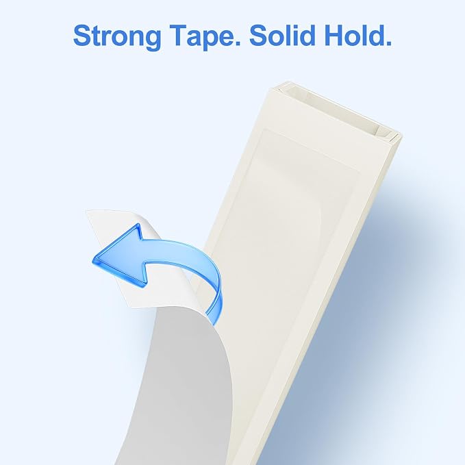 Yecaye Cord Covers for Wires on Wall, W0.95in H0.55in, Medium Cord Organizer - Image 4