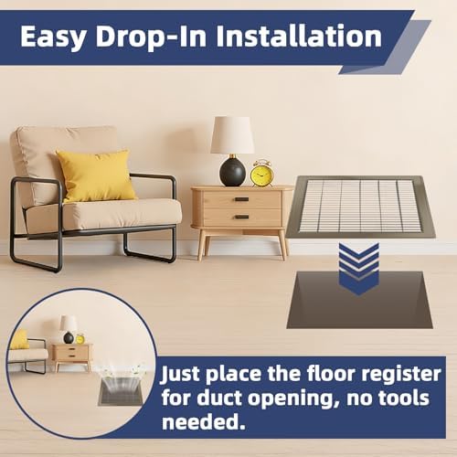 30x12 Floor Return Air Grille Fit 12x30 30x12 Duct Opening, Floor Vent Cover - Image 5