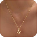 Valentines Gifts for Her Women - Initial Necklaces for Women Dainty 14k Gold Plated A-Z Letter Pendant Name Necklaces Cute Charm Choker Fashion Accessories Non Tarnish Trendy Jewelry Gift
