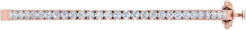 1.5 Carat Round Cut Prong Set Natural Diamond Womens Bangle Bracelet in 14K Gold (SI1-SI2 Clarity)