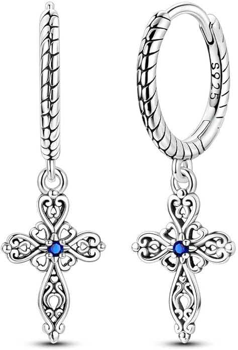 LAZA 925 Sterling Silver Hoop Earrings for Women, Hypoallergenic Huggie Butterfly Dangle Drop Earrings Colorful Flower Earrings Jewelry Gifts